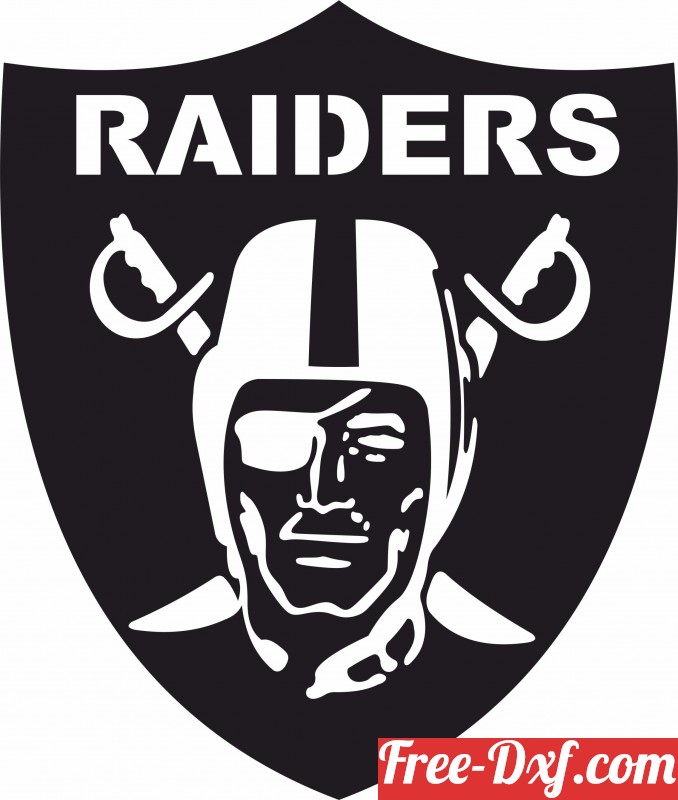Download Oakland Raiders logo NFL 3C4LU High quality free Dxf fil