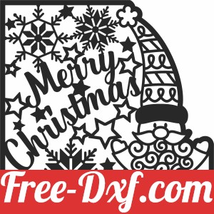 Merry christmas santa decoration