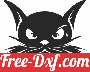 Cat face Animal Silhouette