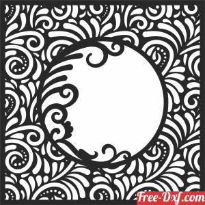 download pattern  door DECORATIVE free ready for cut