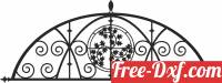 download decorative arched design art free ready for cut