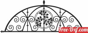 download decorative arched design art free ready for cut