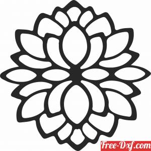 download Lotus flower clipart free ready for cut
