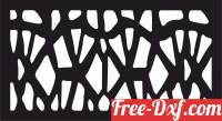 download decorative wall screen partition door panel pattern free ready for cut