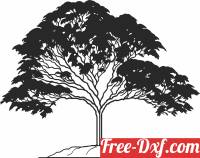download Tree vector Silhouette free ready for cut