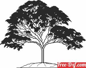 download Tree vector Silhouette free ready for cut