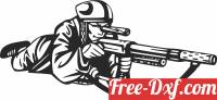 download army Shooting Soldier clipart free ready for cut