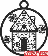 download Christmas ornament tree decor free ready for cut