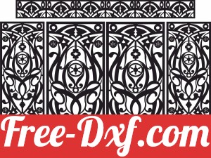 5 pieces panels wall screen door patterns door