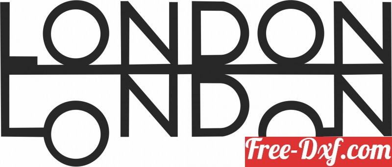 Download London Wall Art 3iUiO High quality free Dxf files, Svg,