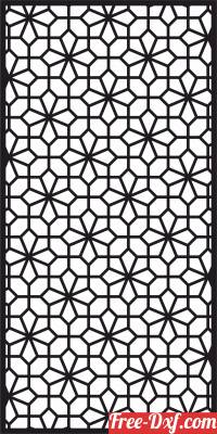 download geometric decorative panel wall screen pattern free ready for cut