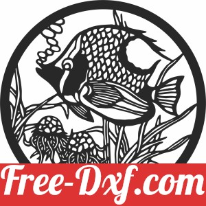 fish cliparts scene