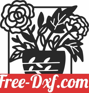flowers roses vase clipart