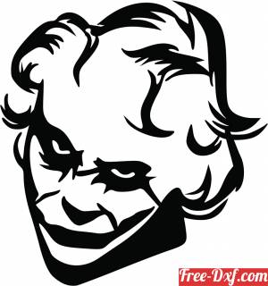 download joker face free ready for cut