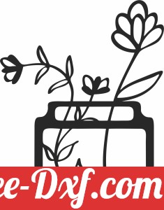 Flowers decor pot