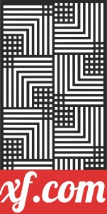 Decorative door screen pattern