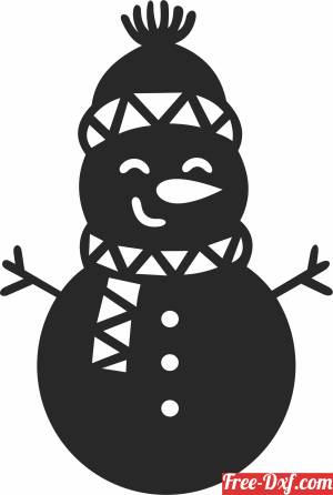 download Snowman clipart free ready for cut
