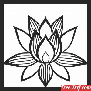 download flower panel decor sign free ready for cut