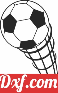 football soccer ball in the air