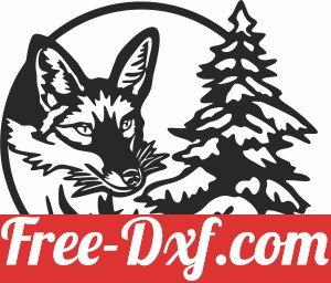 Wild fox scene wall decor