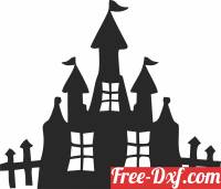 download holloween scary house free ready for cut