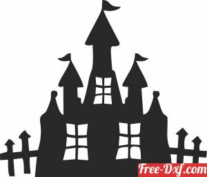 download holloween scary house free ready for cut