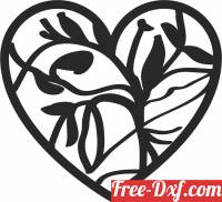 download branches Hearts Valentine's Day free ready for cut