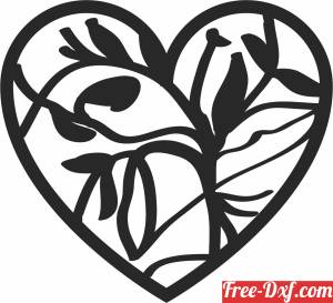 download branches Hearts Valentine's Day free ready for cut