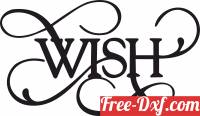 download Wish wall sign clipart free ready for cut