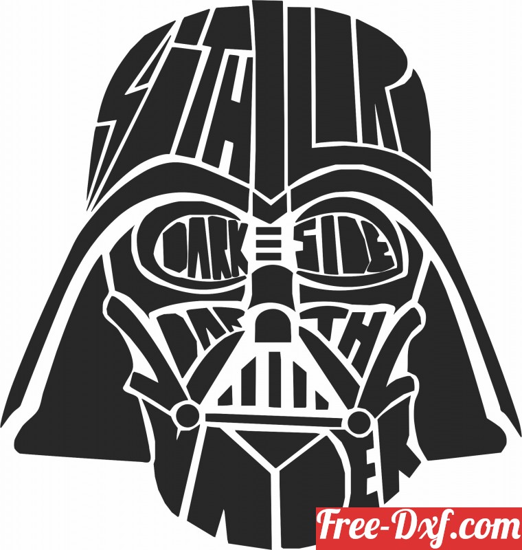 Download darth vader star wars 4PdO0 High quality free Dxf files,