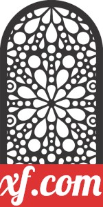 decorative panel wall separator door pattern