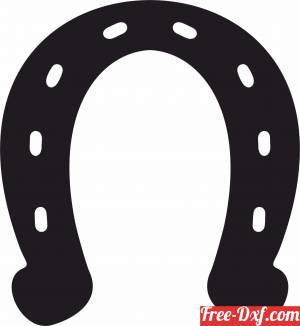 download horseshoe sign free ready for cut