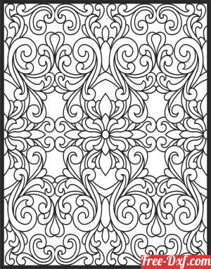 download Pattern   SCREEN decorative   DOOR pattern  Screen free ready for cut