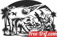 download dinosaurs scene clipart free ready for cut