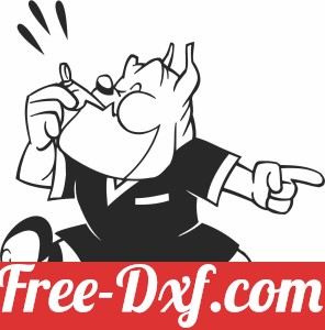 Cartoon Dog Football soccer referee