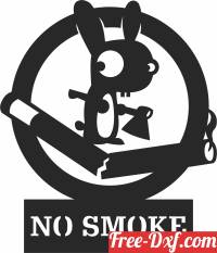 download No smoke wall sign free ready for cut