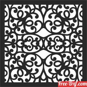 download Pattern decorative  SCREEN  wall Screen free ready for cut