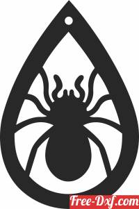 download Halloween spider ornament free ready for cut