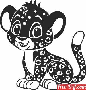 Download baby cheetah cartoon cliparts 4oaGz High quality free Dx