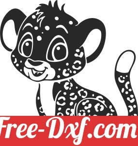 baby cheetah cartoon cliparts