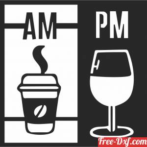 download Drink sign Coffee wine wall sign free ready for cut