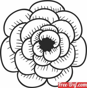download Decorative Flower art free ready for cut