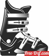 download Ski boots cliparts free ready for cut