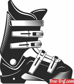 download Ski boots cliparts free ready for cut