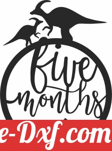 Baby five months Milestone dinosaur
