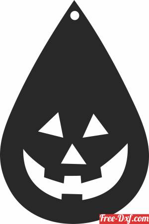 download Halloween ornament Silhouette pumpkings free ready for cut