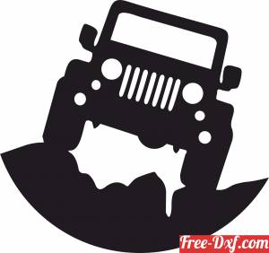 download Jeep sign free ready for cut