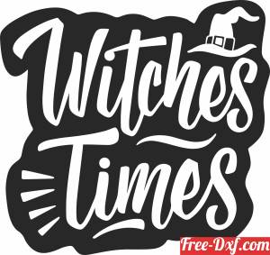 download witches times halloween clipart free ready for cut