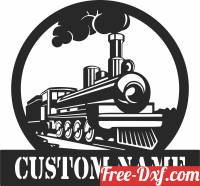download steam train with custom name free ready for cut
