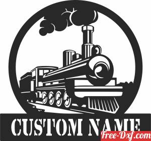 download steam train with custom name free ready for cut